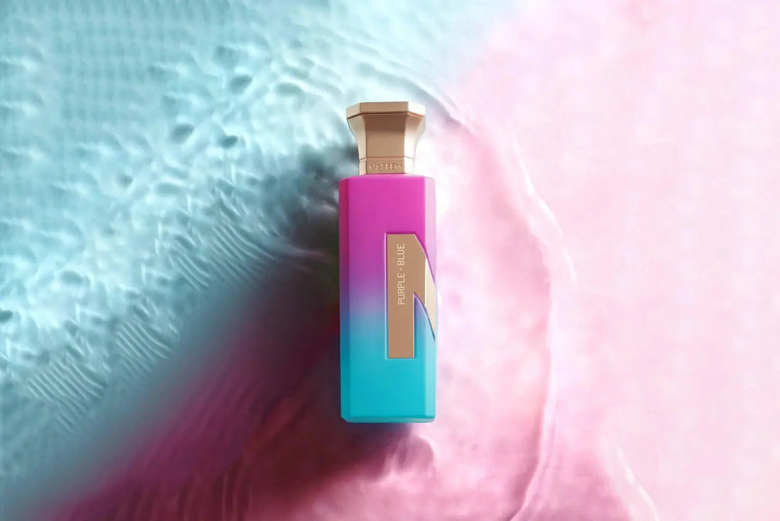fresh fruity floral perfume purple blue by naseem perfume in oman